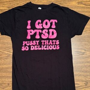 Black and pink PTSD shirt